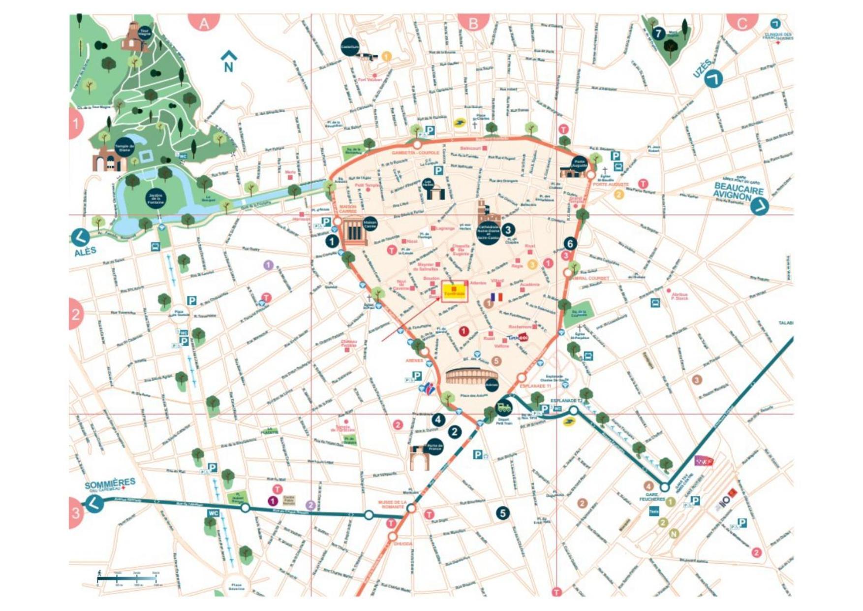 Au Coeur Du Centre Historique - Immeuble Classe - Terrasse - Climatise Nimes Luaran gambar